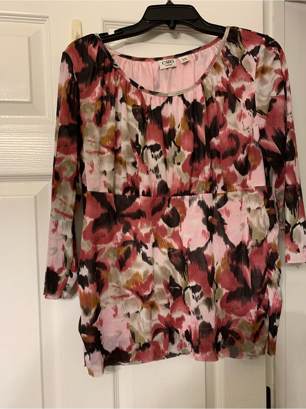 Women’s Cato Pink Floral - 3/4 Sleeves